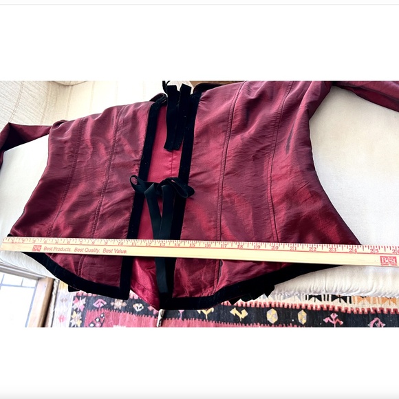 WOW!!  VON LANCELOT 'Gilded Age' Fitted Jacket with Draped & Bustled Skirt - 22 - Picture 10 of 16